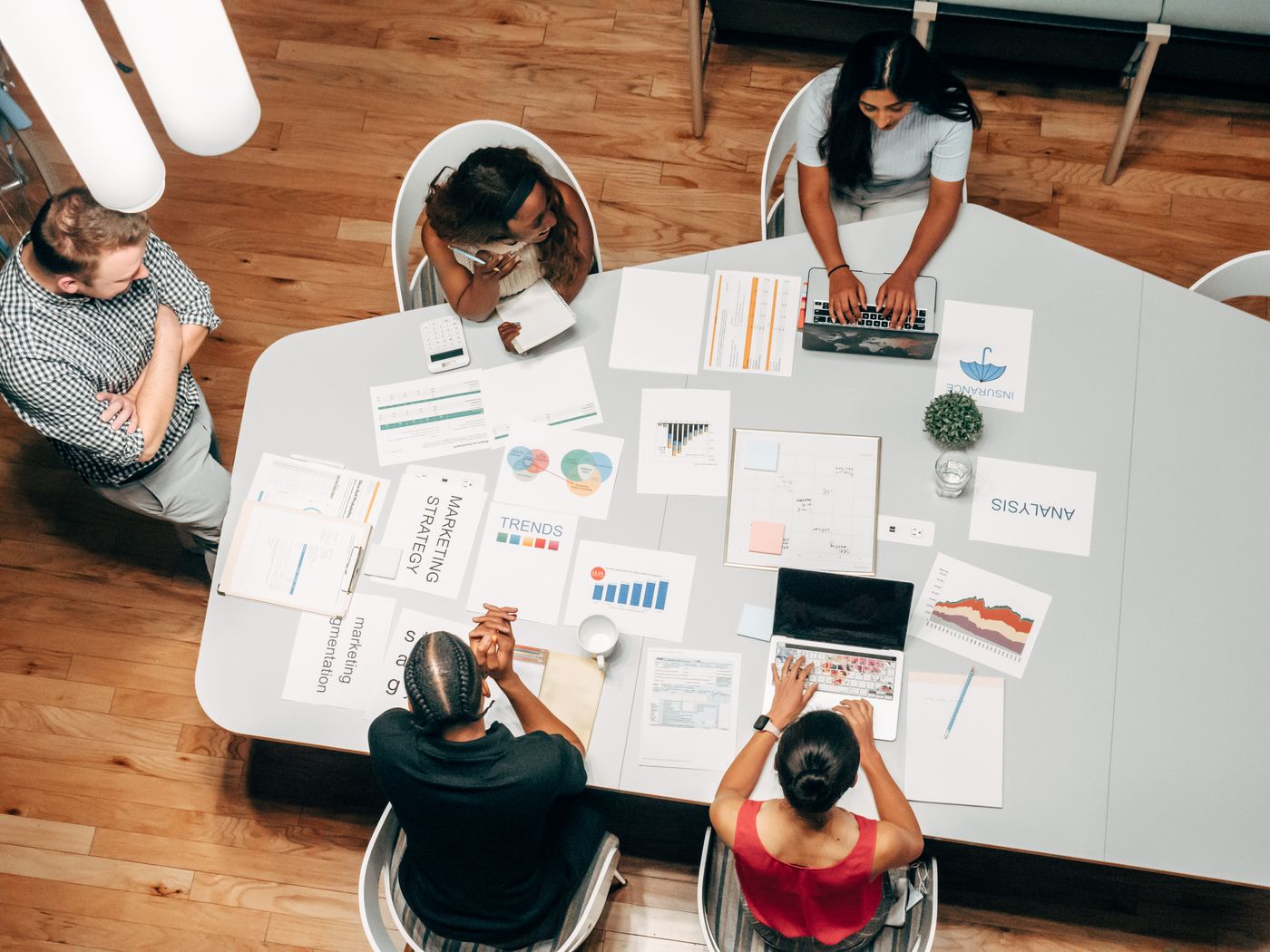 Creative desk producing ad variants and landing modules